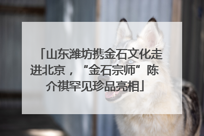 山东潍坊携金石文化走进北京，“金石宗师”陈介祺罕见珍品亮相