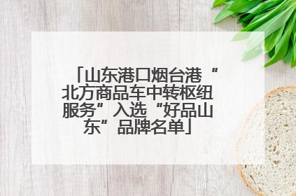 山东港口烟台港“北方商品车中转枢纽服务”入选“好品山东”品牌名单