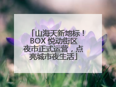 山海天新地标！BOX 悦动街区夜市正式运营，点亮城市夜生活