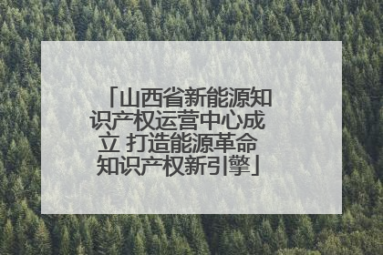 山西省新能源知识产权运营中心成立 打造能源革命知识产权新引擎