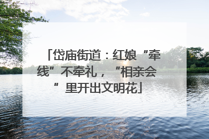岱庙街道：红娘“牵线”不牵礼，“相亲会”里开出文明花