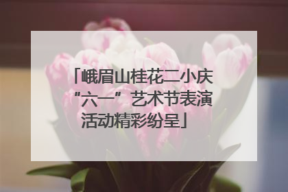 峨眉山桂花二小庆“六一”艺术节表演活动精彩纷呈