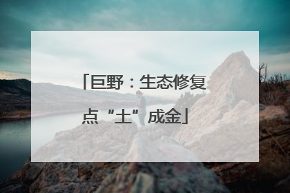 巨野：生态修复点“土”成金