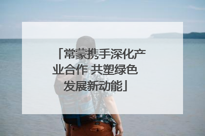 常蒙携手深化产业合作 共塑绿色发展新动能