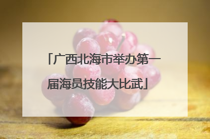 广西北海市举办第一届海员技能大比武