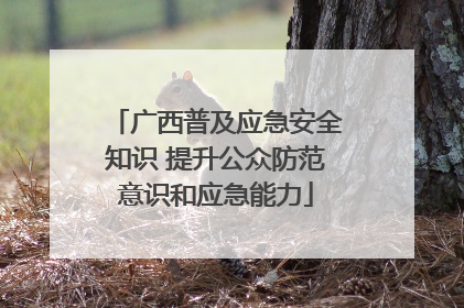 广西普及应急安全知识 提升公众防范意识和应急能力