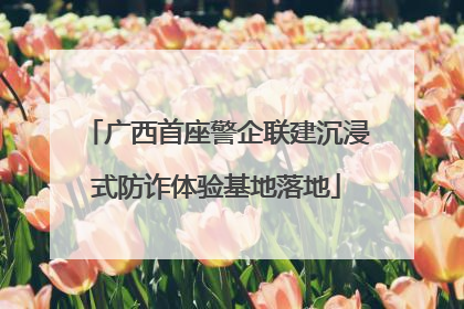 广西首座警企联建沉浸式防诈体验基地落地