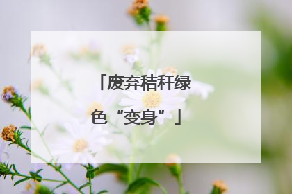 废弃秸秆绿色“变身”