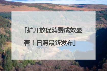 扩开放促消费成效显著！日照最新发布