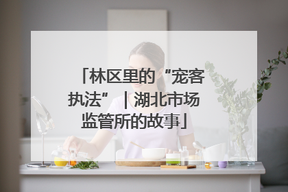 林区里的“宠客执法”｜湖北市场监管所的故事