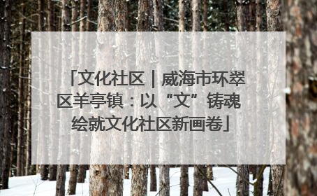 文化社区｜威海市环翠区羊亭镇：以“文”铸魂 绘就文化社区新画卷