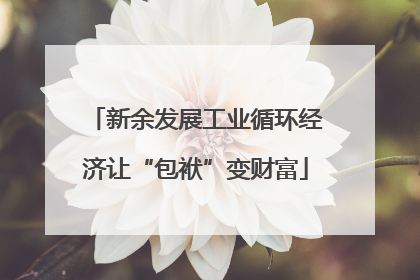 新余发展工业循环经济让“包袱”变财富