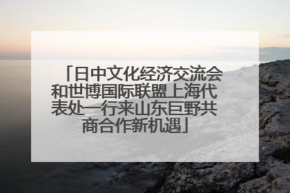 日中文化经济交流会和世博国际联盟上海代表处一行来山东巨野共商合作新机遇
