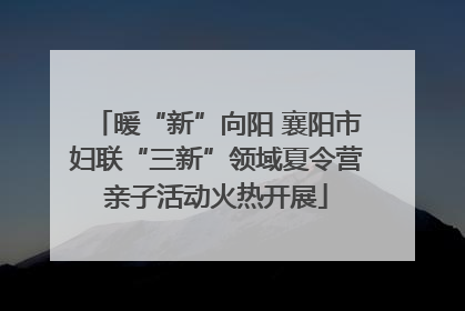 暖“新”向阳 襄阳市妇联“三新”领域夏令营亲子活动火热开展
