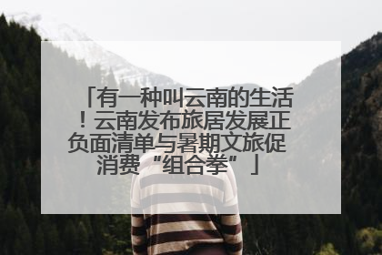 有一种叫云南的生活！云南发布旅居发展正负面清单与暑期文旅促消费“组合拳”