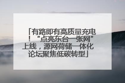 有路即有高质量充电！“点亮东台一张网”上线，源网荷储一体化论坛聚焦低碳转型