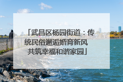 武昌区杨园街道：传统民俗邂逅婚育新风 共筑幸福和谐家园