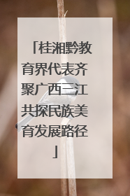 桂湘黔教育界代表齐聚广西三江共探民族美育发展路径