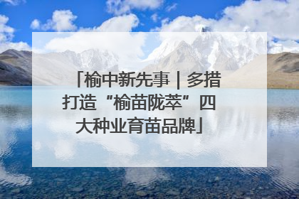 榆中新先事｜多措打造“榆苗陇萃”四大种业育苗品牌
