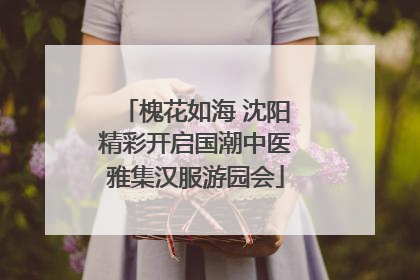 槐花如海 沈阳精彩开启国潮中医雅集汉服游园会