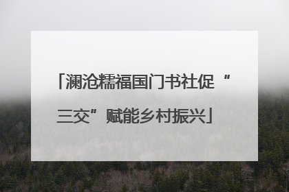 澜沧糯福国门书社促“三交”赋能乡村振兴