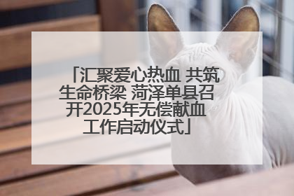 汇聚爱心热血 共筑生命桥梁 菏泽单县召开2025年无偿献血工作启动仪式