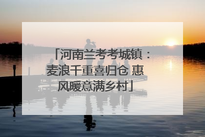 河南兰考考城镇：麦浪千重喜归仓 惠风暖意满乡村