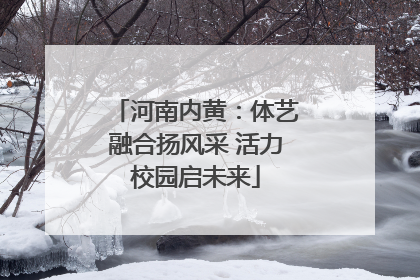 河南内黄：体艺融合扬风采 活力校园启未来