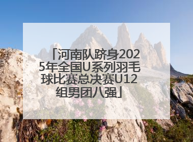 河南队跻身2025年全国U系列羽毛球比赛总决赛U12组男团八强