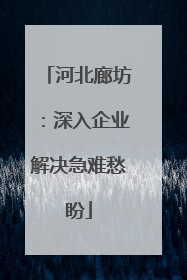 河北廊坊：深入企业解决急难愁盼