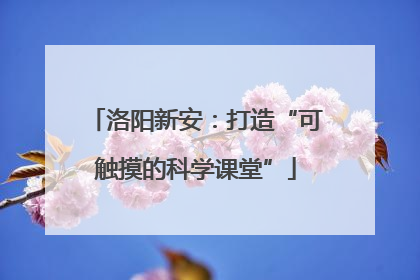 洛阳新安：打造“可触摸的科学课堂”
