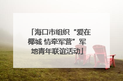 海口市组织“爱在椰城 情牵军营”军地青年联谊活动