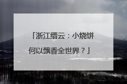 浙江缙云：小烧饼何以飘香全世界？