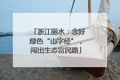 浙江丽水：念好绿色“山字经”，闯出生态富民路