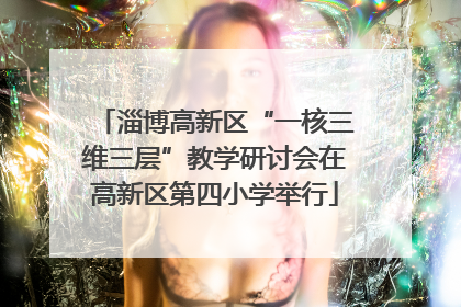 淄博高新区“一核三维三层”教学研讨会在高新区第四小学举行