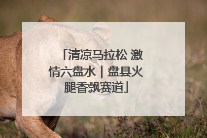 清凉马拉松 激情六盘水｜盘县火腿香飘赛道