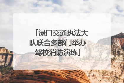 渌口交通执法大队联合多部门举办驾校消防演练