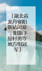 湖北省龙舟赛阳新站闭幕，阳新下屋村勇夺地方组冠军