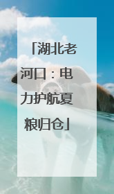 湖北老河口：电力护航夏粮归仓