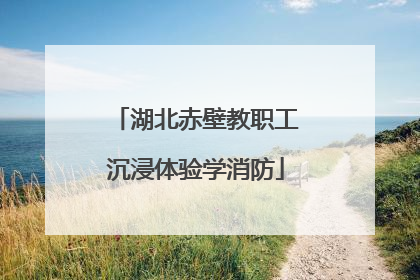 湖北赤壁教职工沉浸体验学消防