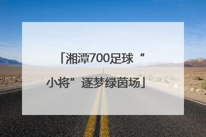 湘潭700足球“小将”逐梦绿茵场
