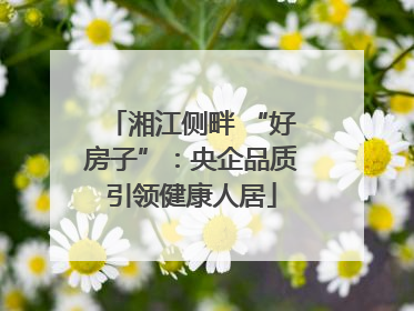 湘江侧畔 “好房子”：央企品质引领健康人居