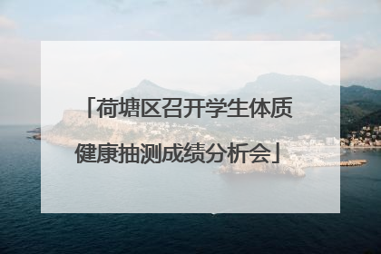 荷塘区召开学生体质健康抽测成绩分析会