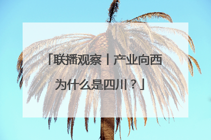 联播观察丨产业向西 为什么是四川？