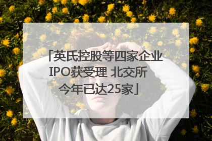 英氏控股等四家企业IPO获受理 北交所今年已达25家