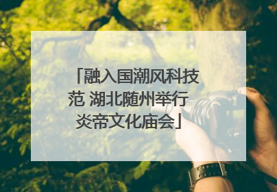 融入国潮风科技范 湖北随州举行炎帝文化庙会