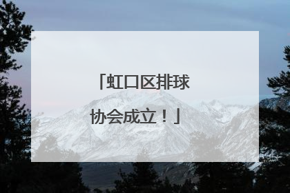 虹口区排球协会成立！