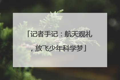 记者手记：航天观礼，放飞少年科学梦
