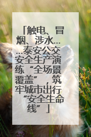 触电、冒烟、涉水……泰安公交安全生产演练“全场景覆盖”，筑牢城市出行“安全生命线”