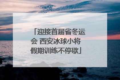 迎接首届省冬运会 西安冰球小将假期训练不停歇